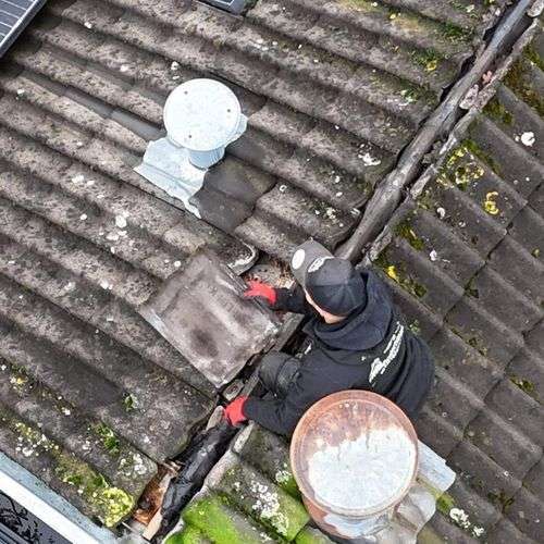 Het opnieuw vastleggen van dakpannen in Gemert
